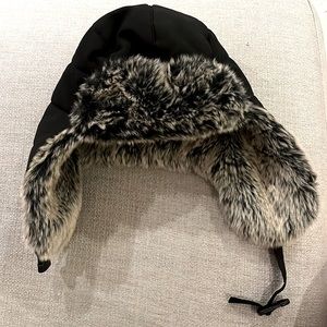 Black trapper hat for sale.